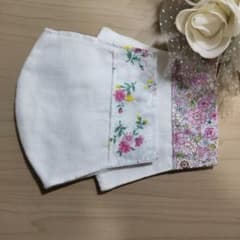 花柄刺繍立体マスクカバーのサムネイル