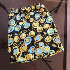 アナスイの麻の花柄スカートのサムネイル