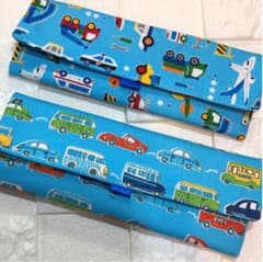 ご専用　カトラリーケース　働く車　水色のサムネイル