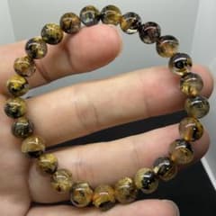 032 ブレスレット 太陽放射 ゴールドタイチン ルチルクォーツ
