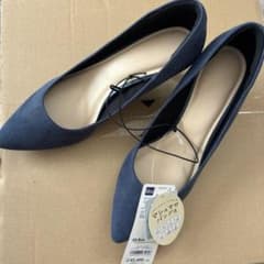 Thumbnail of GU ネイビー マシュマロポインテッドパンプス 23.5cm