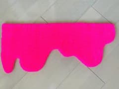 【ハンドメイド】漏れ出すネオンカラーのラグ(小)のサムネイル