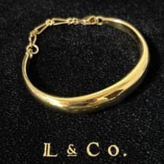 美品 L&Co. エルアンドコー ゴールドバングル 佐藤優里亜さんコラボ 