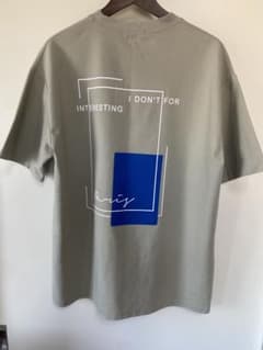 ReBorn&Audi バックプリント 半袖Tシャツ カーキ系 メンズ フリーのサムネイル