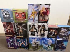 フィギュアドラゴンボール、ワンパンマン、グランディスタ進撃の巨人のサムネイル