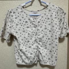 花柄 半袖 カーディガン Lサイズのサムネイル