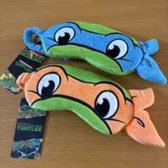 タートルズ アイマスク 刺繍フェイス