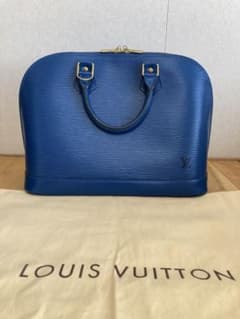 LOUIS VUITTON エピレザー ハンドバッグ 青のサムネイル