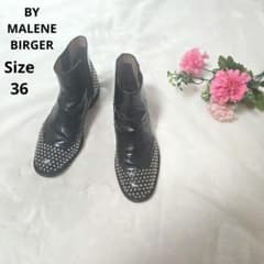 【人気⭐BY MALENE BIRGER】黒　スタッズ付き　ブーツ　サイズ36 人気⭐BY MALENE BIRGER】黒 スタッズ付き ブーツ サイズ36