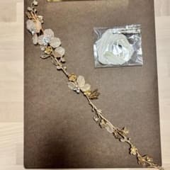 ウェディング ヘッドドレス 花飾りのサムネイル