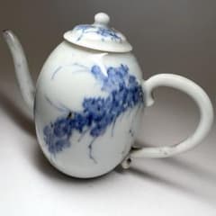 染付花文水注　幅約12.5㎝　東Y8-0528①タトコニ 染付花文水注 幅約12.5㎝ 東Y8-0528①タトコニ - メルカリ