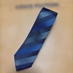 LOUIS VUITTON ルイヴィトン モノグラム ストライプ シルクネクタイ