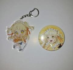 バンドリ スイパラ 弦巻こころ アクリルキーホルダー 缶バッチ - メルカリ