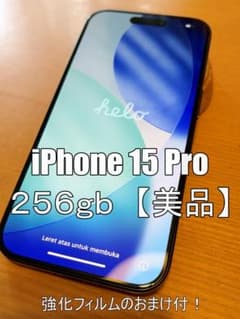 美品】iPhone 15 Pro 256GB ブラック 保護フィルムおまけ付 - メルカリ