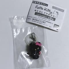 ハローキティ キーホルダー 黒 ハローキティ　めじるしアクセサリー 小悪魔