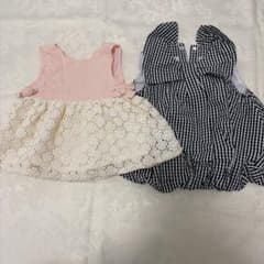 petit mainワンピース2着セット 女の子 80のサムネイル