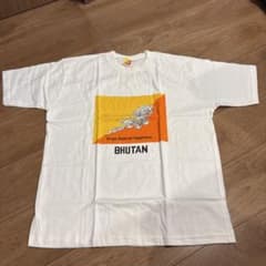 ブータン 国旗 Tシャツ ホワイトLのサムネイル