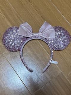 東京ディズニーリゾート スパンコール カチューシャ ピンク
