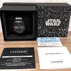 新品 シチズン スターウォーズ ダースベイダー ブラック ツノ クロノ 