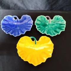 心様ご専用 新品 有田焼 福泉窯 黄交趾 つわの葉型向付(小) 3個 - メルカリ