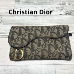 クリスチャン ディオール 3つ折り 財布 トロッター サドル ウォレット