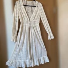 axes femme アクシーズファム ロングカーディガン レース M - メルカリ