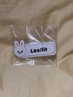 LeeBit 네임 플레이트 핀 배지