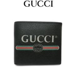 週末までSALE  GUCCI  折り財布　GUCCI ロゴ　プリントのサムネイル