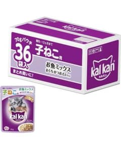 カルカン　子猫用お魚ミックス✖︎36個　箱未開封のサムネイル