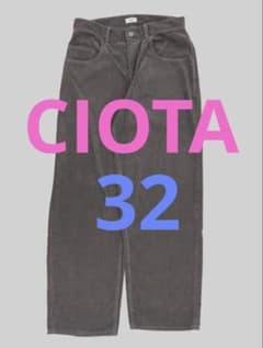 CIOTA Baggy 5 Pocket Corduroy グレイ色32inch - メルカリ