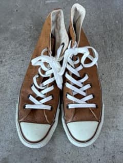 CONVERSE ALL STAR ブラウン　レザー スニーカーのサムネイル