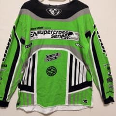 モトクロス レーシングジャージ スーパークロス Speed Stick グリーン モトクロス レーシングジャージ スーパークロス Speed Stick グリーン