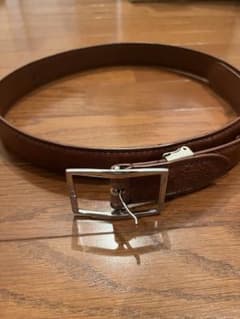 レザーベルト メンズ ブラウン　（内側傷）のサムネイル