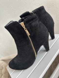 新品♡DURAS スエード ブラックブーツ 中ヒールL sizeのサムネイル