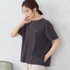 COMME CA ISM コムサイズム 半袖Tシャツ 9号 チャコールのサムネイル