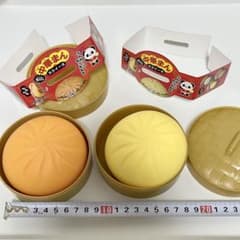 中華まん BIG スクイーズ 2個セット せいろ付き ピザまん カレーまん