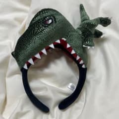 ユニバ　恐竜　カチューシャ　被り物のサムネイル