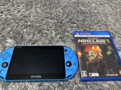 PS Vita 青 + Minecraft セット　充電器付きのサムネイル