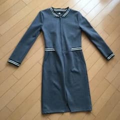 ひざ丈 ワンピース グレーのサムネイル