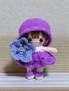 【桔梗】　あみぐるみ ハンドメイド）あみぐるみ 桔梗ちゃん - メルカリ
