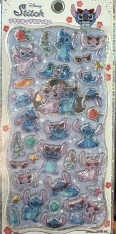 【正規品】新作ディズニー　スティッチ　プチドロップステッカーのサムネイル