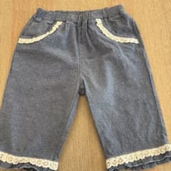 キッズ ハーフパンツ 140cm デニム　フリルのサムネイル