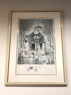 レイモン・ペイネ Raymond Paynet 二人の館 リトグラフ フランス画 レイモン・ペイネ Raymond Paynet 二人の館 リトグラフ フランス