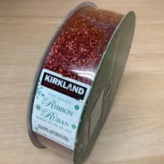 KIRKLAND SIGNATURE ワイヤーエッジリボン レッドラメ （コ - メルカリ