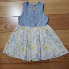 花柄ノースリーブワンピース 110のサムネイル