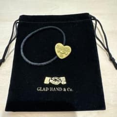 GLAD HAND グラッドハンド ヘアゴム 真鍮 ハート シェイクハンド