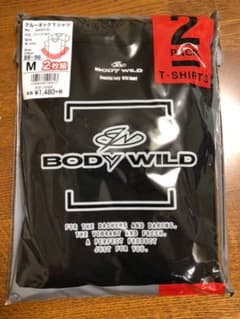 BODY WILDのＴシャツ　２枚組　黒　サイズMのサムネイル