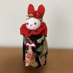 ちりめん細工 うさぎ ハンドメイド - メルカリ