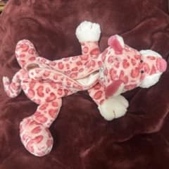 NICIピンクヒョウ柄ぬいぐるみペンケースのサムネイル