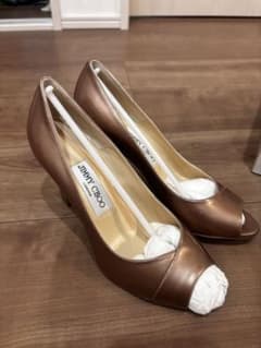 ⁠新品未使用JIMMY CHOO ジミーチュウオープントゥパンプス 23.5cmのサムネイル